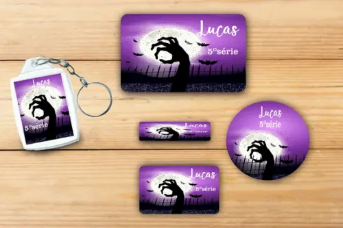 Adesivos Escolar+ Chaveiro Acrilico -halloween#5