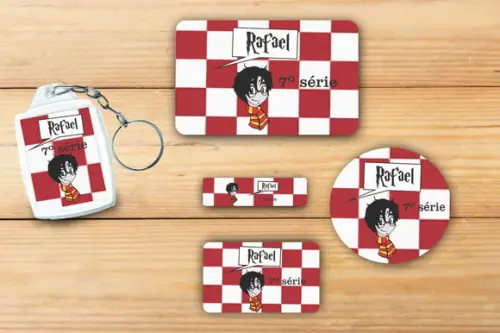 Adesivos Escolar+ Chaveiro Acrilico -harry Potter-mod 3
