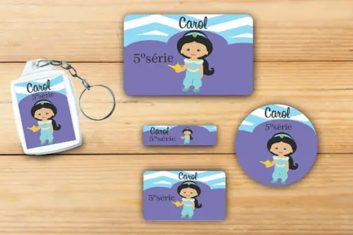 Adesivos Escolar+ Chaveiro Acrilico -jasmine-mod 3