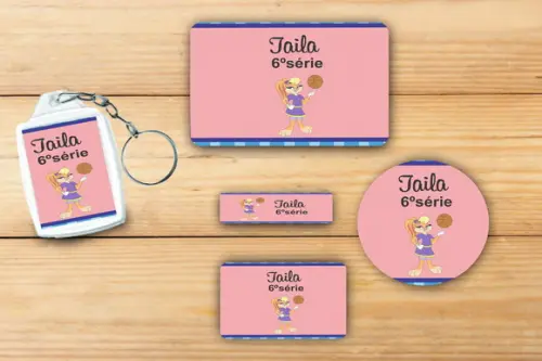 Adesivos Escolar+ Chaveiro Acrilico -lola-mod 2