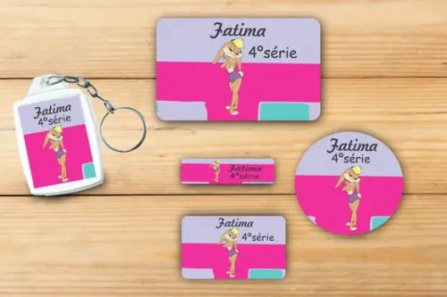 Adesivos Escolar+ Chaveiro Acrilico -lola-mod 1