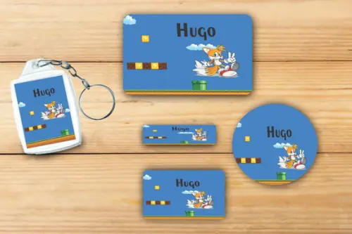 Adesivos Escolar+ Chaveiro Acrilico -mario Bros-mod 4
