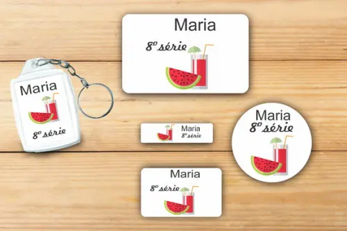 Adesivos Escolar+ Chaveiro Acrilico -melancia-modelo 4