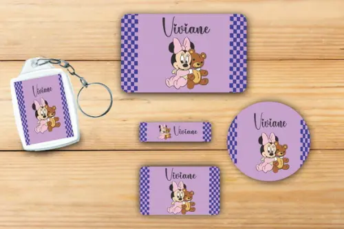 Adesivos Escolar+ Chaveiro Acrilico -mickey Baby-mod 2