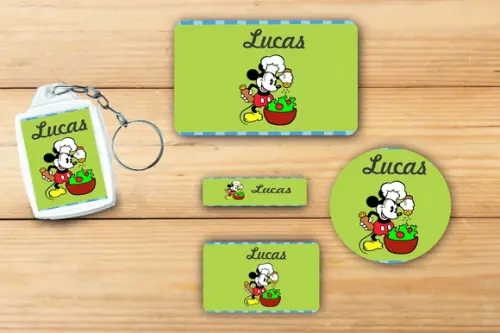 Adesivos Escolar+ Chaveiro Acrilico -mickey-mod 4
