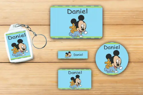 Adesivos Escolar+ Chaveiro Acrilico -mickey Baby-mod 4