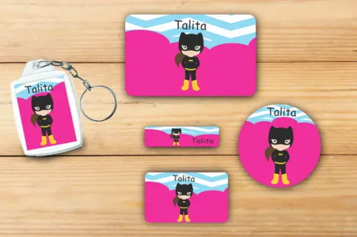 Adesivos Escolar+ Chaveiro Acrilico -mulher Gato-mod 3