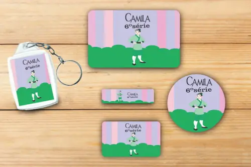 Adesivos Escolar+ Chaveiro Acrilico -mulan-modelo 3