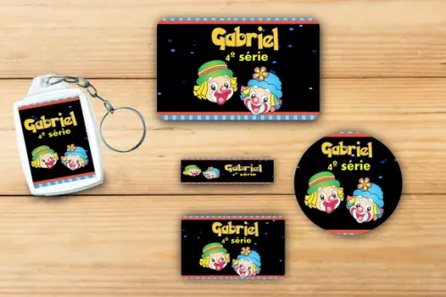 Adesivos Escolar+ Chaveiro Acrilico -patatí Patatá-mod 1