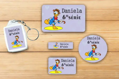 Adesivos Escolar+ Chaveiro Acrilico -pato Donald-mod 1