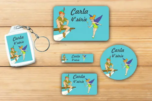 Adesivos Escolar+ Chaveiro Acrilico -peter Pan-mod 3