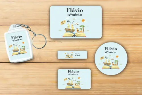 Adesivos Escolar+ Chaveiro Acrilico -pirata-modelo 3