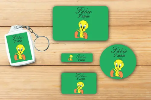 Adesivos Escolar+ Chaveiro Acrilico -piu Piu-mod 2