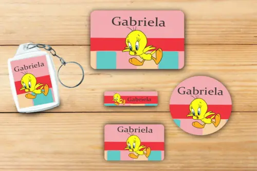 Adesivos Escolar+ Chaveiro Acrilico -piu Piu-mod 1