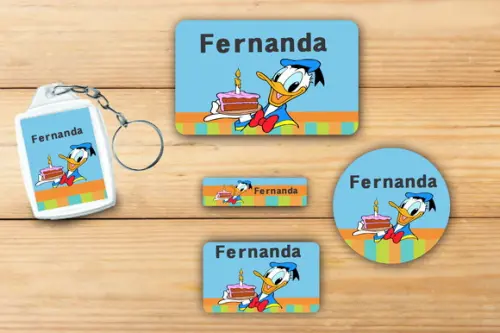 Adesivos Escolar+ Chaveiro Acrilico -pato Donald-mod 3