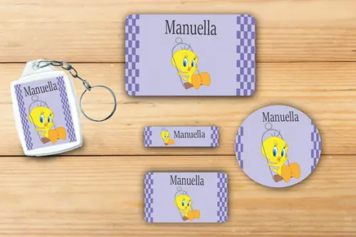 Adesivos Escolar+ Chaveiro Acrilico -piu Piu-mod 3