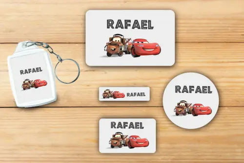 Adesivos Escolar+ Chaveiro Acrilico -relampago-mod3