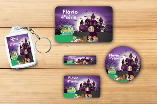 Adesivos Escolar+ Chaveiro Acrilico -scooby Doo-mod 1