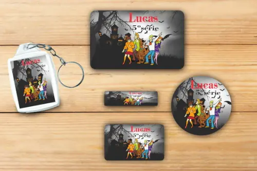 Adesivos Escolar+ Chaveiro Acrilico -scooby Doo-mod 3