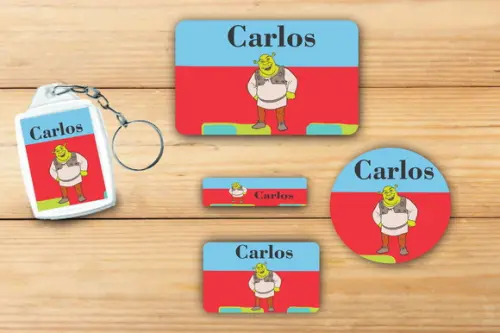 Adesivos Escolar+ Chaveiro Acrilico -shrek-mod 3