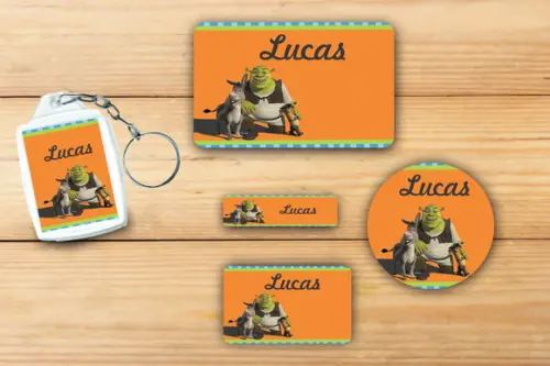 Adesivos Escolar+ Chaveiro Acrilico -shrek-mod 4