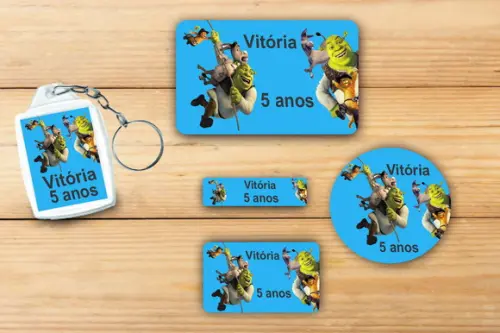 Adesivos Escolar+ Chaveiro Acrilico -shrek-mod 2
