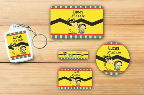 Adesivos Escolar+ Chaveiro Acrilico -snoopy-mod 3