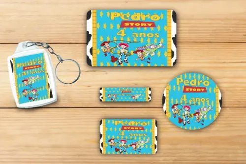 Adesivos Escolar+ Chaveiro Acrilico -toy Story-mod 2