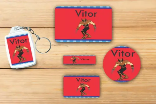 Adesivos Escolar+ Chaveiro Acrilico -x Mens-mod 1