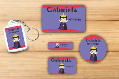 Adesivos Escolar+ Chaveiro Acrilico -vilões-modelo 3