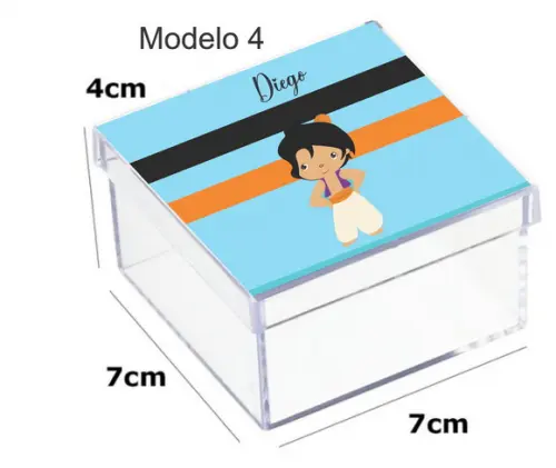 Caixa Acrilica 7x7x4-aladim