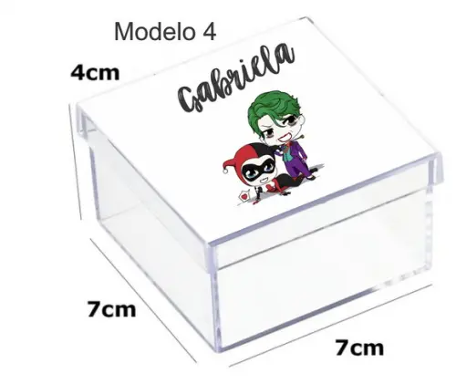 Caixa Acrilica 7x7x4-arlequina