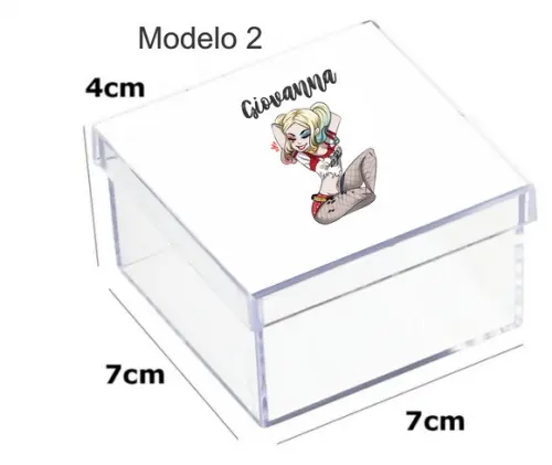 Caixa Acrilica 7x7x4-arlequina