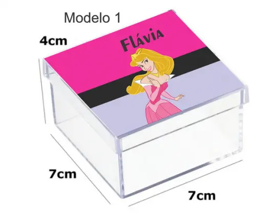 Caixa Acrilica 7x7x4-aurora