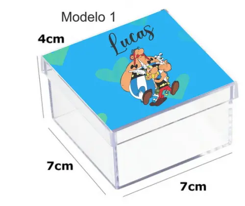 Caixa Acrilica 7x7x4-asterix