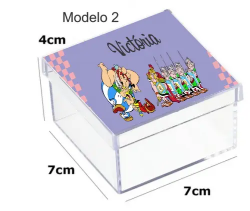 Caixa Acrilica 7x7x4-asterix