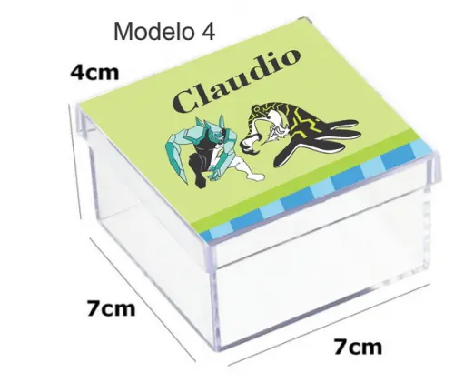 Caixa Acrilica 7x7x4-ben 10