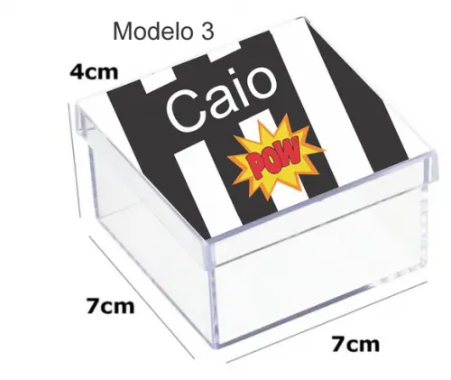 Caixa Acrilica 7x7x4-bomba