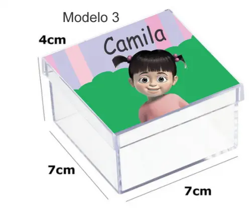 Caixa Acrilica 7x7x4-boo
