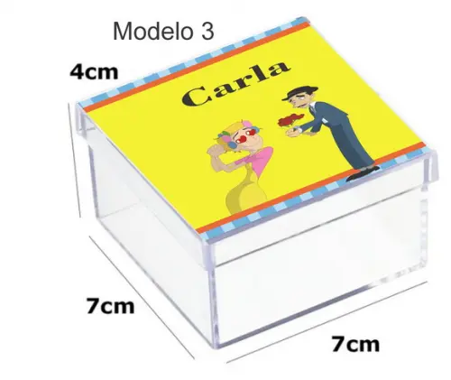 Caixa Acrilica 7x7x4-chaves