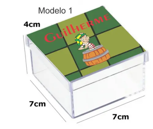 Caixa Acrilica 7x7x4-chaves