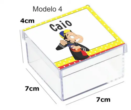 Caixa Acrilica 7x7x4-chaves