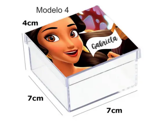 Caixa Acrilica 7x7x4-elena de Avalor
