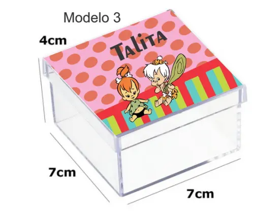 Caixa Acrilica 7x7x4-fred Flintstone