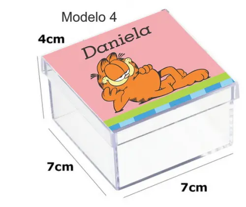 Caixa Acrilica 7x7x4-garfield