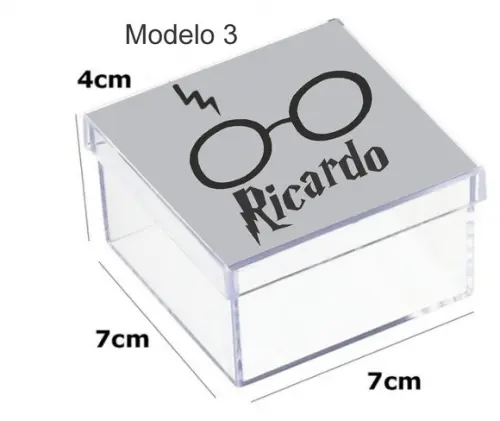 Caixa Acrilica 7x7x4-harry Potter-modelo 1