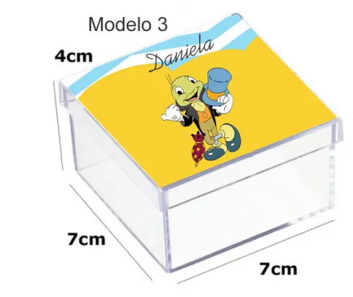 Caixa Acrilica 7x7x4-grilo Falante