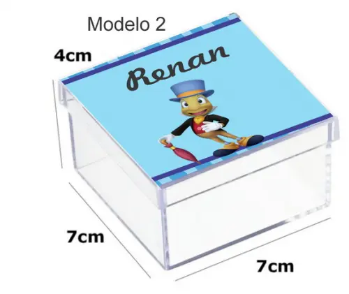 Caixa Acrilica 7x7x4-grilo Falante