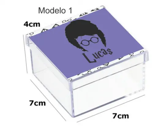 Caixa Acrilica 7x7x4-harry Potter-modelo 2