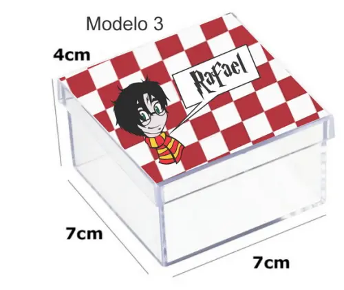 Caixa Acrilica 7x7x4-harry Potter-modelo 2